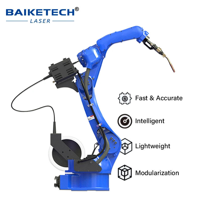 Baiketech TH10-1400 6 Axis Welding Arm,1454mm Reach,20kg Payload 3D Welding Robot,Multi-Angle Module for Auto Metal Fabrication