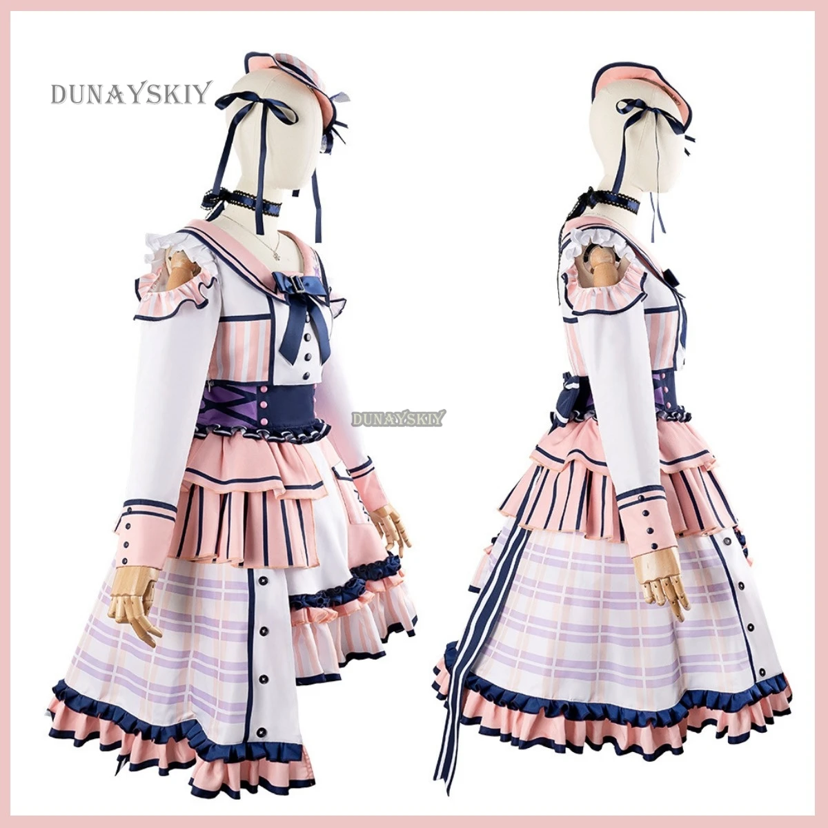 ¡Sueño de Anime BanG! Disfraz de Arisa Ichigaya para mujer, falda de princesa rosa de Poppin'Party, traje de fiesta de Carnaval Kawaii encantador