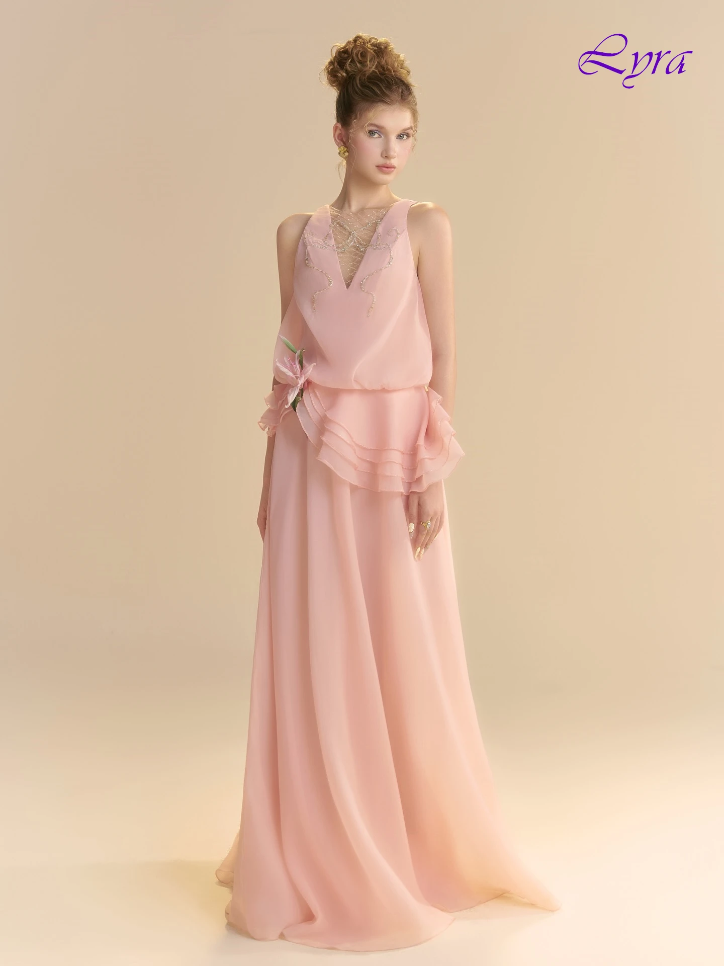 

Customized A-Line V-Neck Elegant Formal Evening Dress and Fashion High Quality Prom Gowns Temperament Bespoke Occasion Dress
