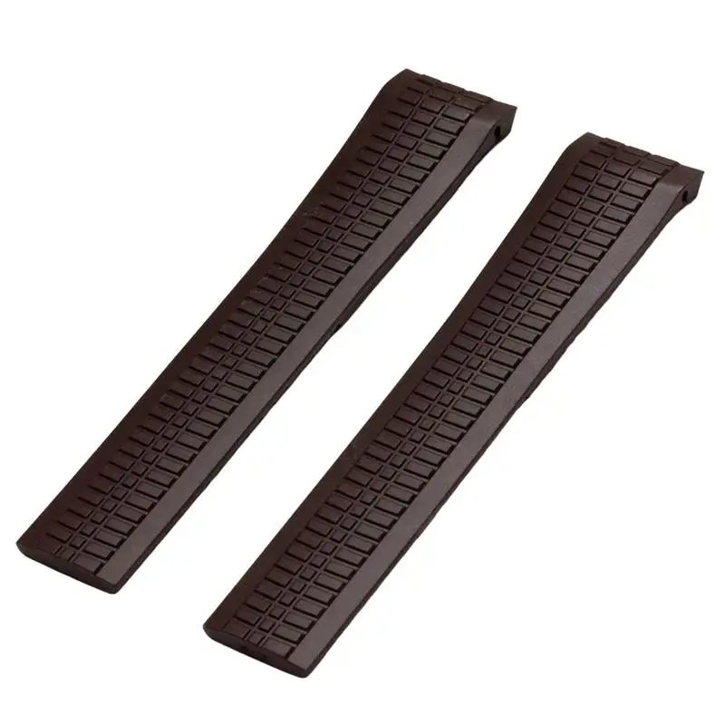 PCAVO For Patek Philippe Aquanaut 5167R-001 Metal Pins Watch Belt 21mm Rubber Watchband