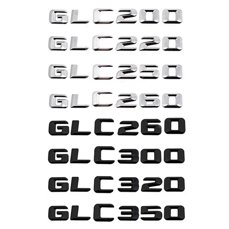

Car Emblem Logo Rear Trunk Sticker Nameplate For X253 GLC43 GLC63 GLC200 GLC220 GLC250 GLC300 GLC350 GLC400 GLC500 GLC550