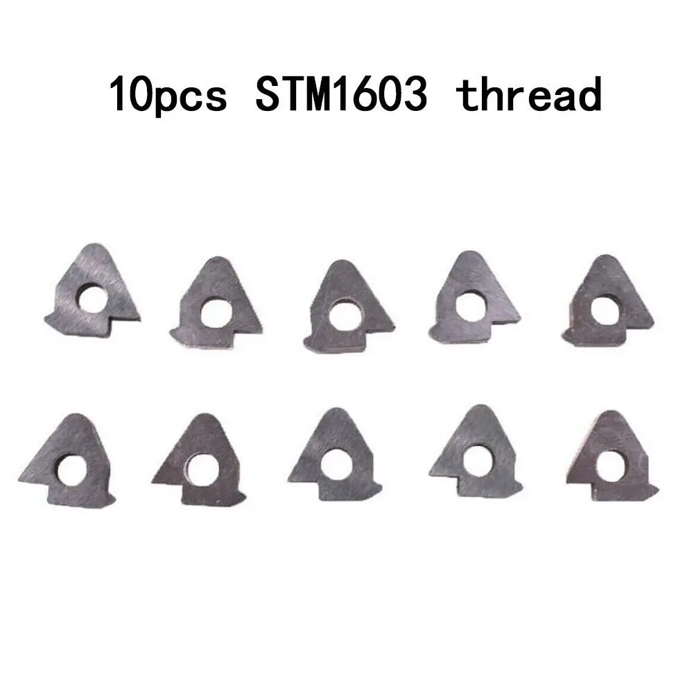 10pcs STM1603 High quality Advanced gasket accessories Tungsten Base Carbide Insert Shim Seats FOR 16ER AG60/16IR AG60,SER/SEL