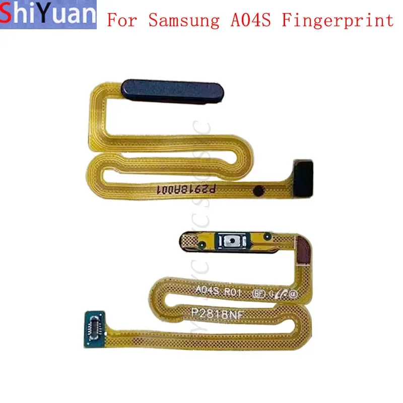 Fingerprint Sensor Button Flex Cable Ribbon For Samsung A04S A047 Power Key Touch Sensor Flex Replacement Parts