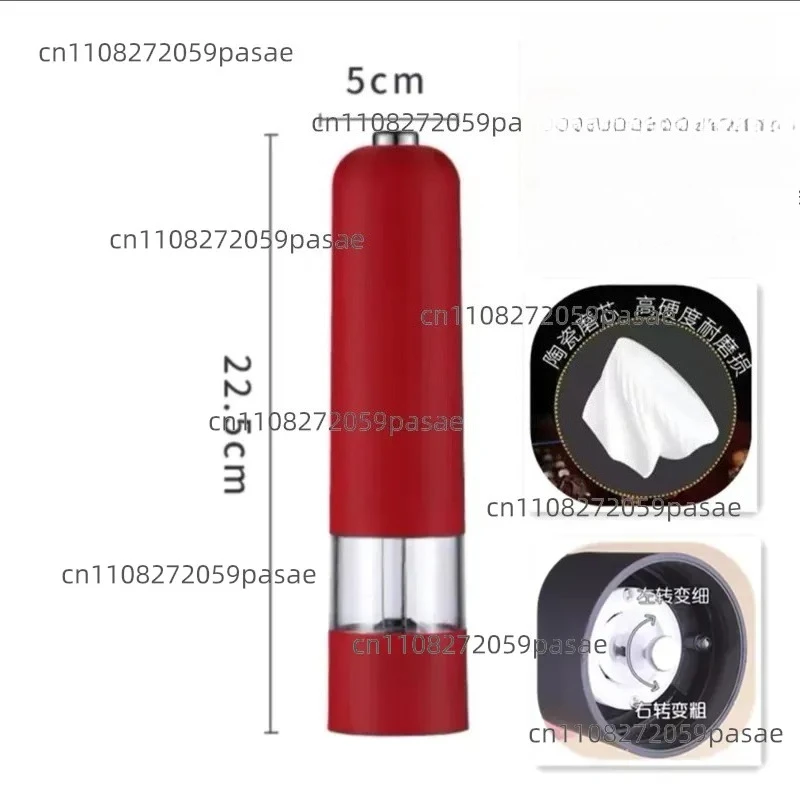 Pepper grinder  Fried steak seasoning jar Black pepper Electric sea salt grinder Cooking kitchen