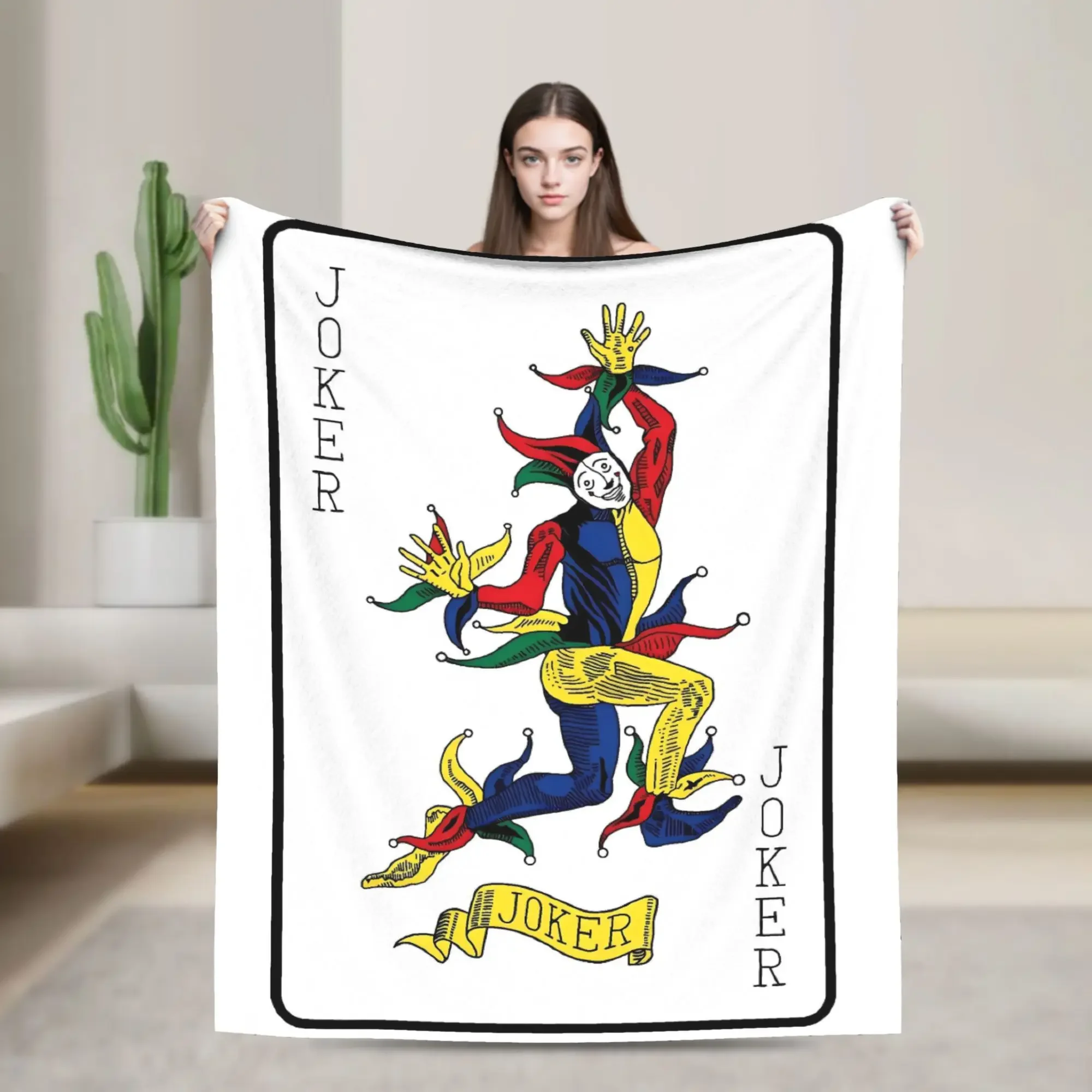 Alice In Borderland 3 Jock Card Flannel Blanket  Warm Soft Throw Blanket for Home Decor Airplane Travel Bedspread Sofa Bed Cover
