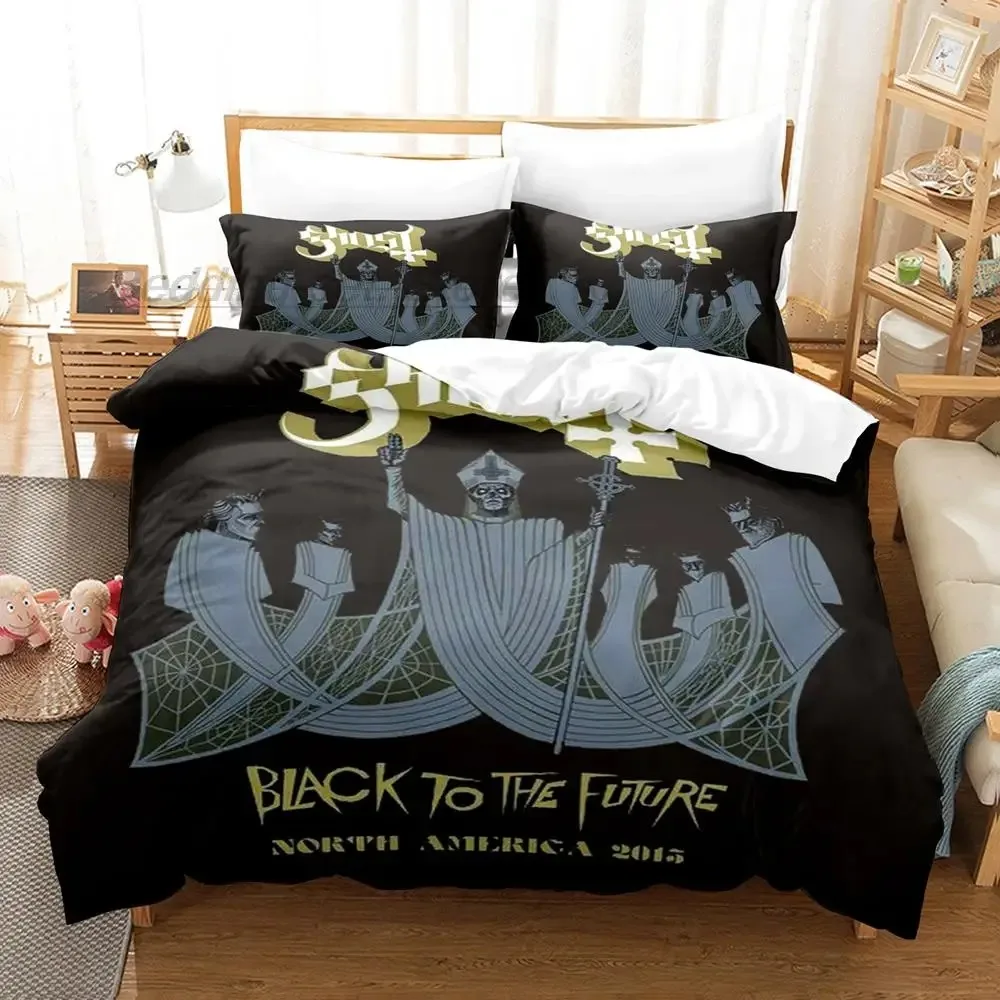 Ghost Rock Band Tank Bedding Set Single Twin Full Queen King Size Bed Set Aldult Kid Bedroom Duvetcover Sets 3D Print Hip Hop