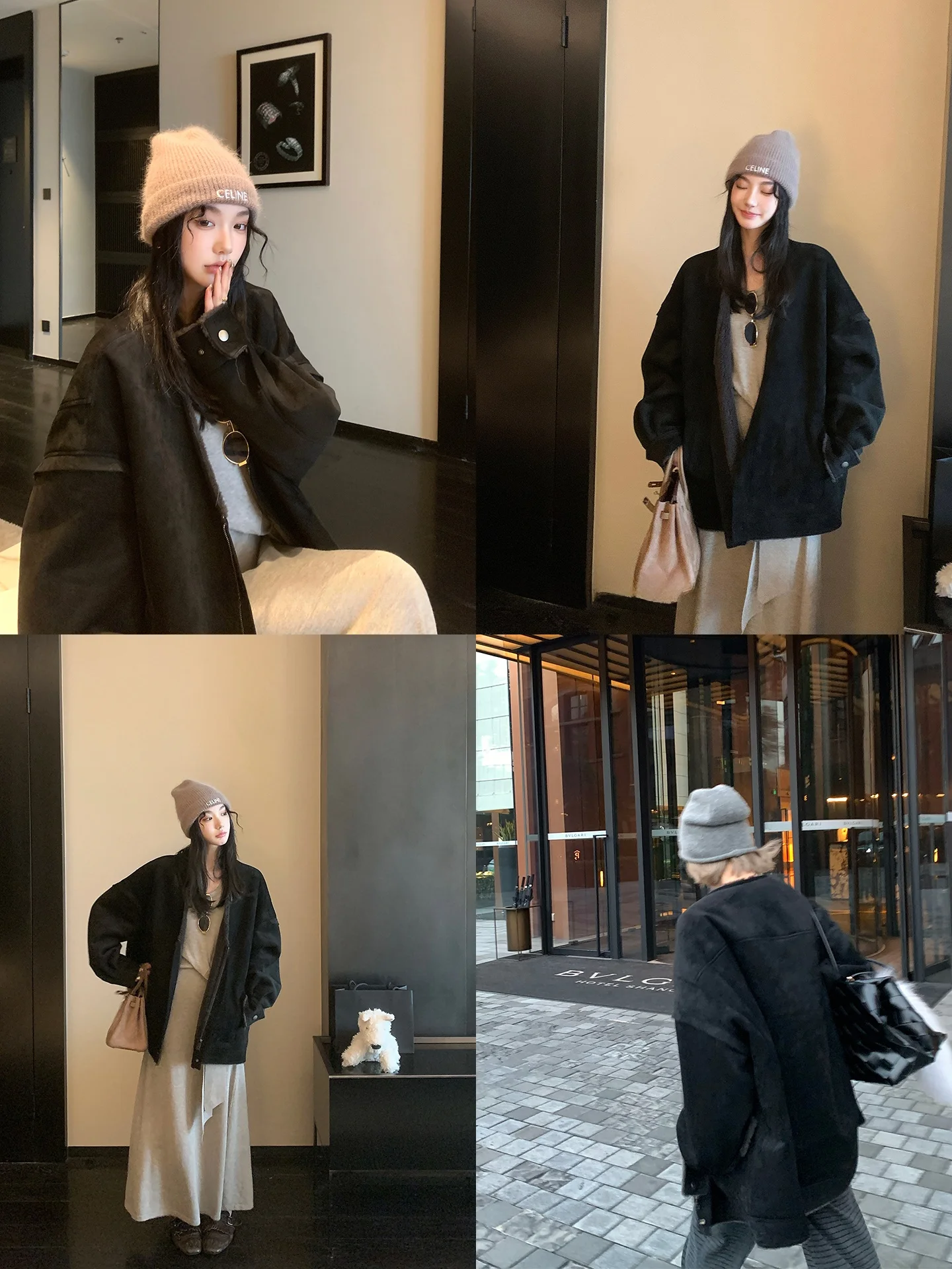 Dames Biker Sle Suède Jaet Thiened Winterjas Bont Gevoerd Loose Fit Retro Motorkleding Winter 2025, Nieuwe collectie