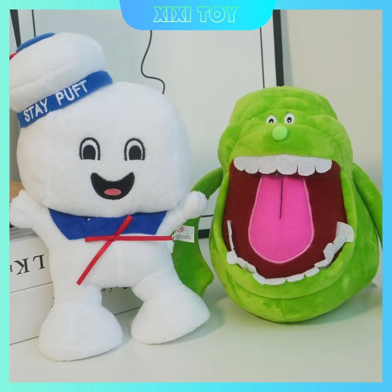 New 20cm Ghostbusters Green Ghost Toy Doll Periphery Home Decoration Soft Stuffed Cute Toy Ornament Kids Birthday Christmas Gift