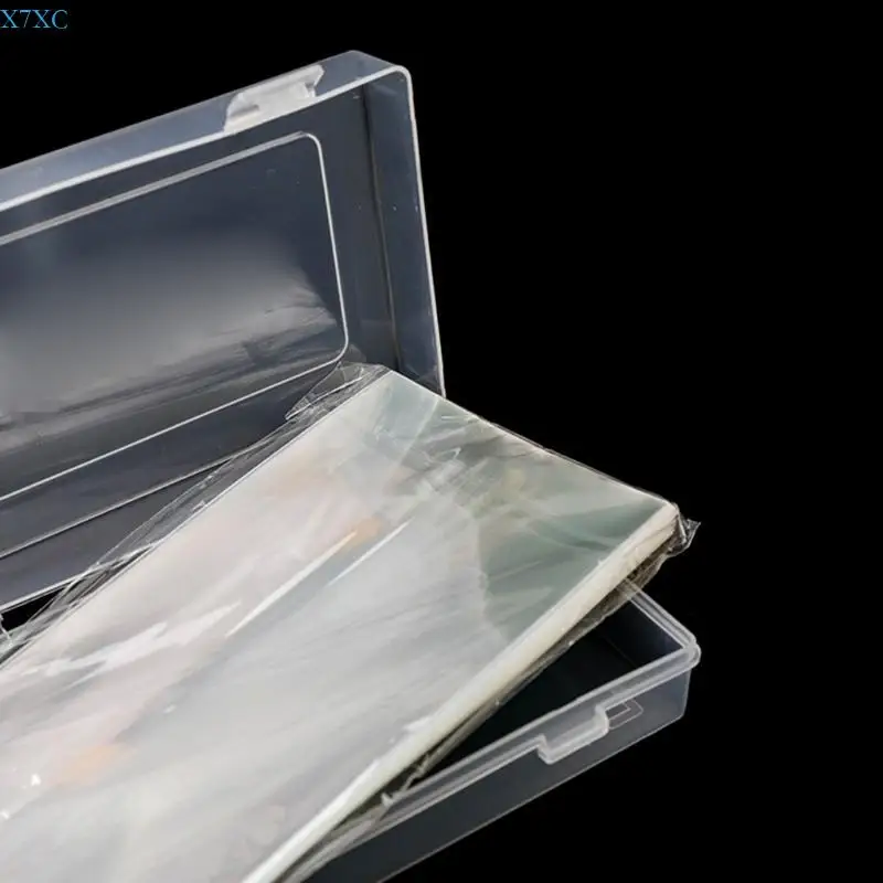 X7XC Pack Of 100 Transparent Money Sleeves Currency Album Holder with Storage Box For Banknote Collection And