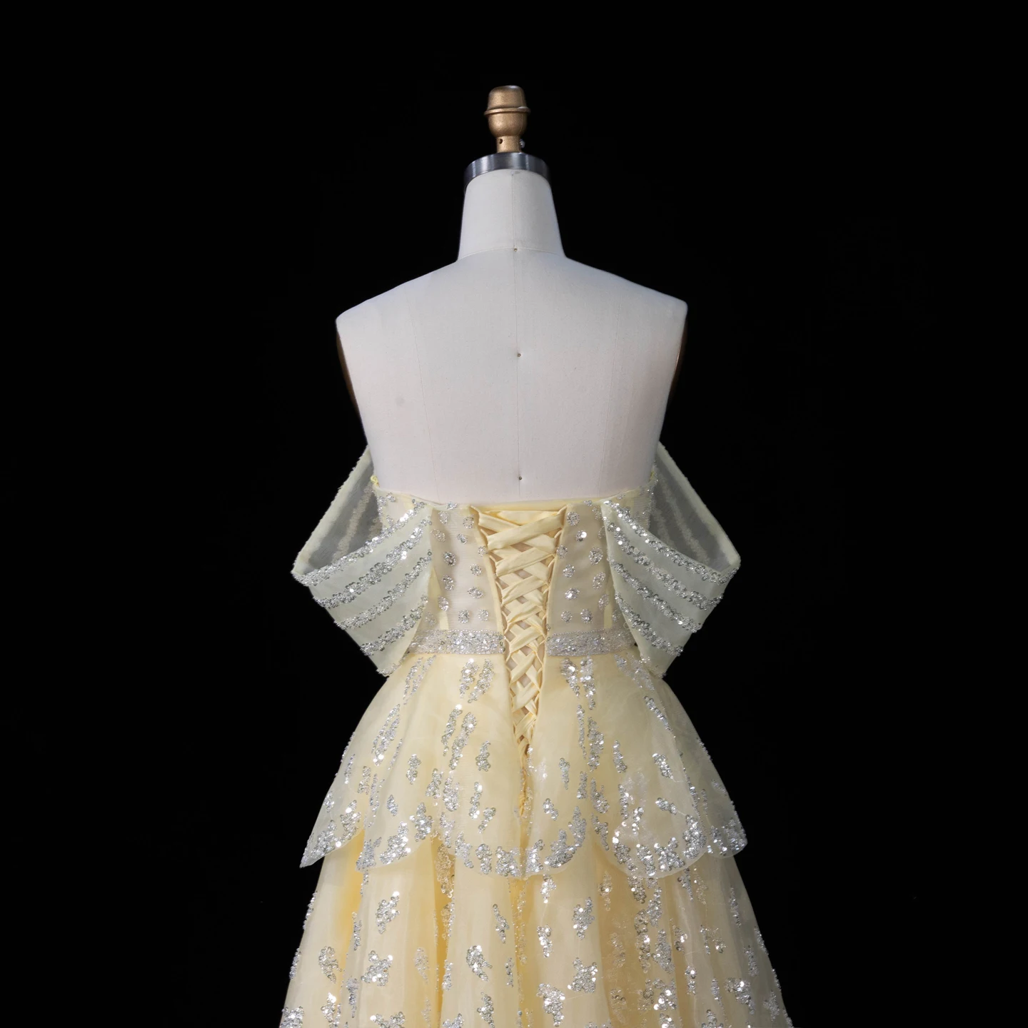 Sharon Said Luxuriöses Rüschen-Ballkleid in Rosa, Elegantes Gelbes Abendkleid, Formelles Ballkleid 2026 für Damen, Hochzeitsfeier, SS612, Maßanfertigung – Detail 18