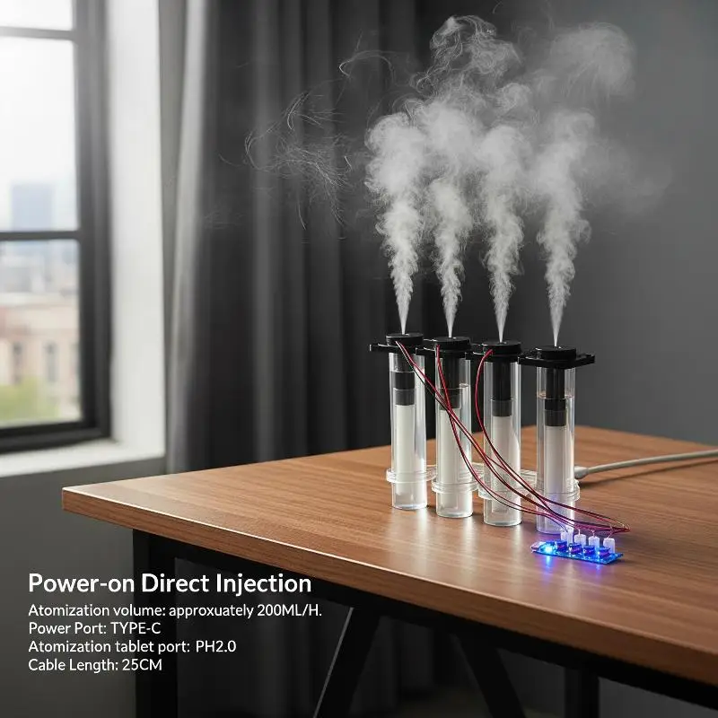 @*Humidifier Atomization Control Board DC5V Unswitched 4 Spray Module for Small Humidifier DIY Production Accessories