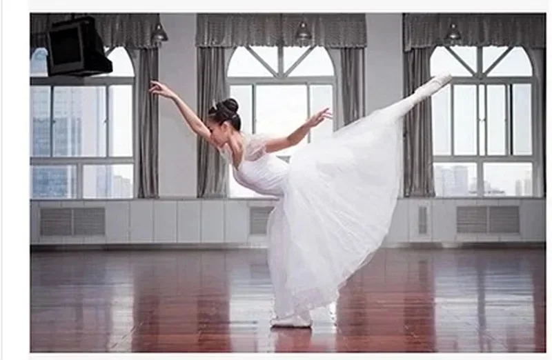 Meisjes Ballet Tutu Rok Bladerdeeg Wit Klassieke Ballet Jurk Ballet Dans Kostuums volwassen Professionele Tutu Zwanenmeer Kostuums