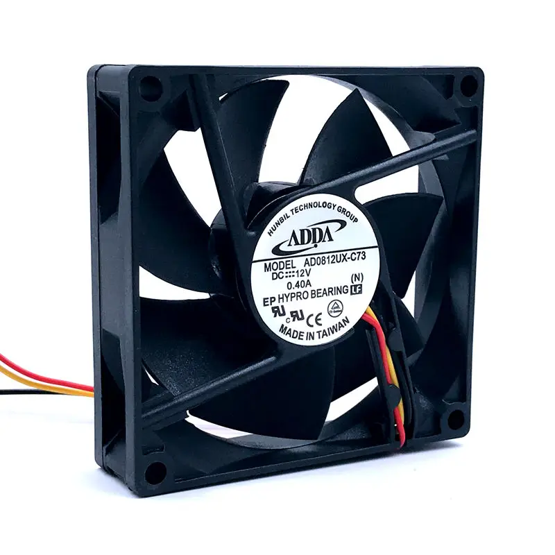 

new FOR ADDA AD0812UX-C73 80*80*20mm DC12V 0.40A server inverter case cooling fan