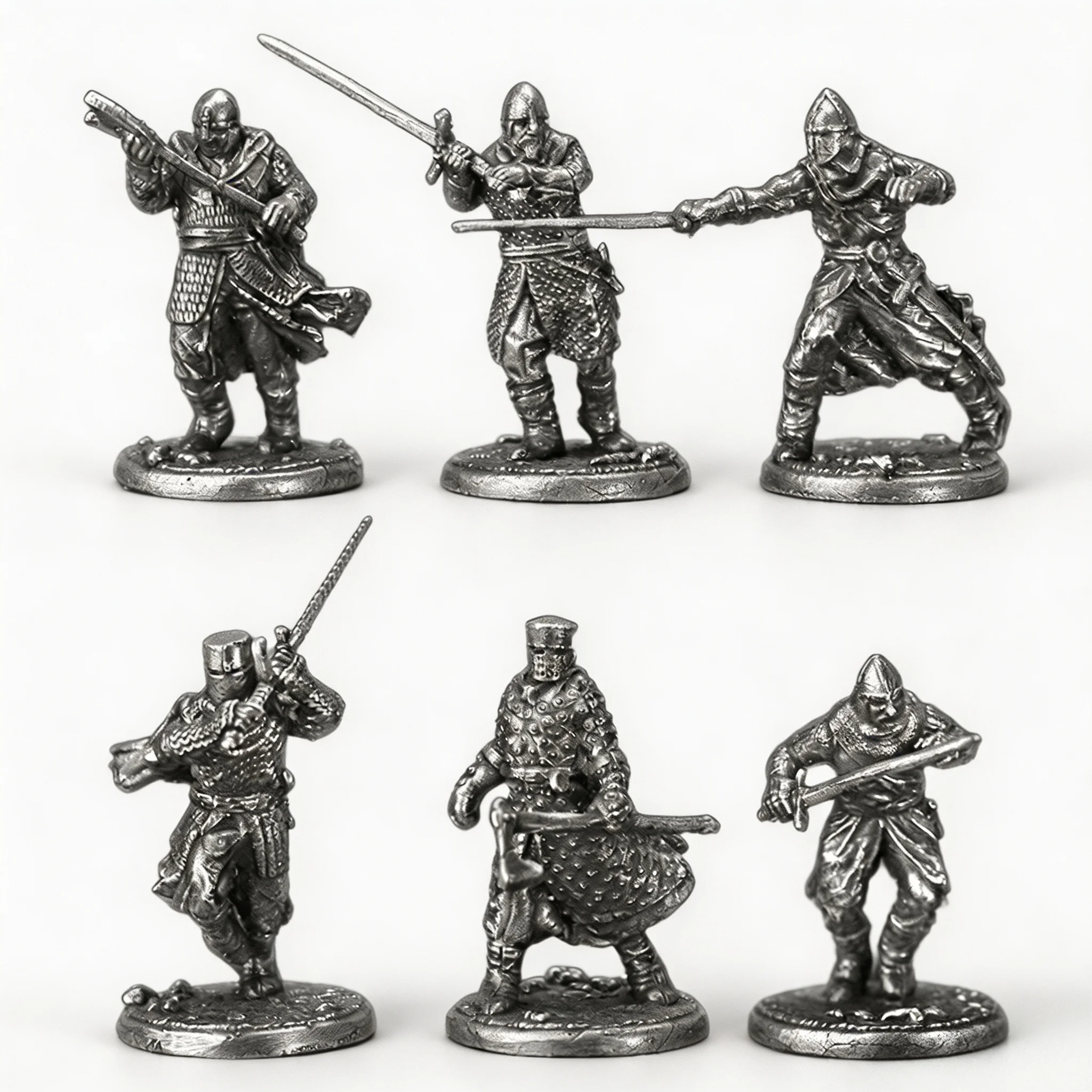 Metal Miniature Knight Soldier Figurine Holy Land Guardian Tabletop Game Piece Collectible Home Decor Car Ornament Gift for Men