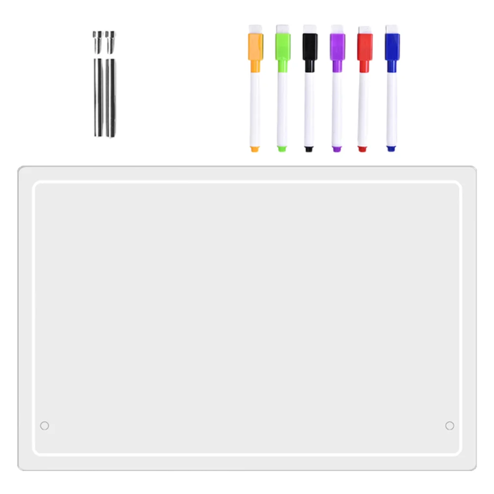 Transparent Message Writing Board Erasable Note for Memo Desktop Dry Erase Acrylic Decorative Whiteboard
