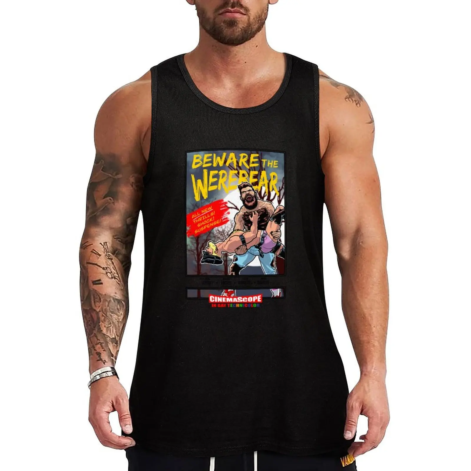 

Beware the Werebear! 2024 Tank Top Essential Tank Top Cotton Casual Sleeveless Undershirt