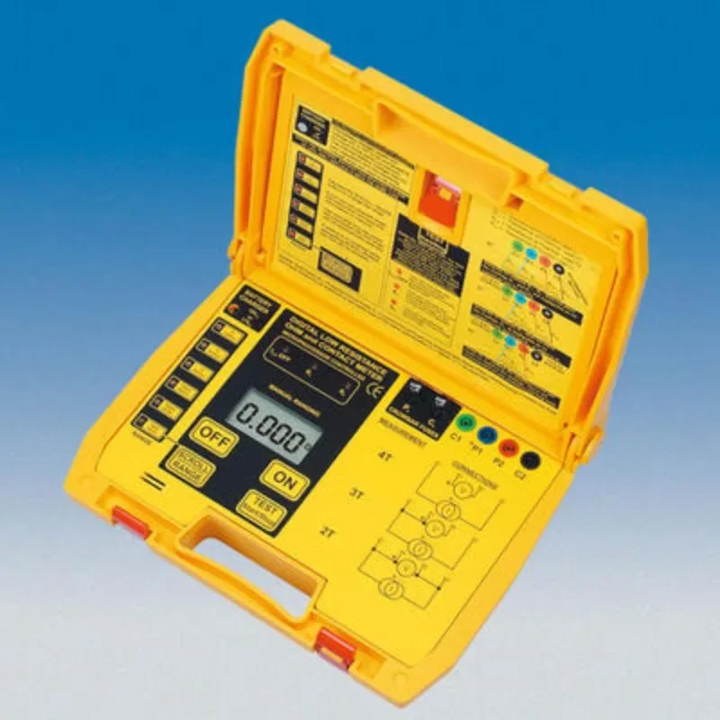 Portable Digital Micro Ohm Meter, Micro Ohm Meter, Cable Resistance Tester Cable Testing