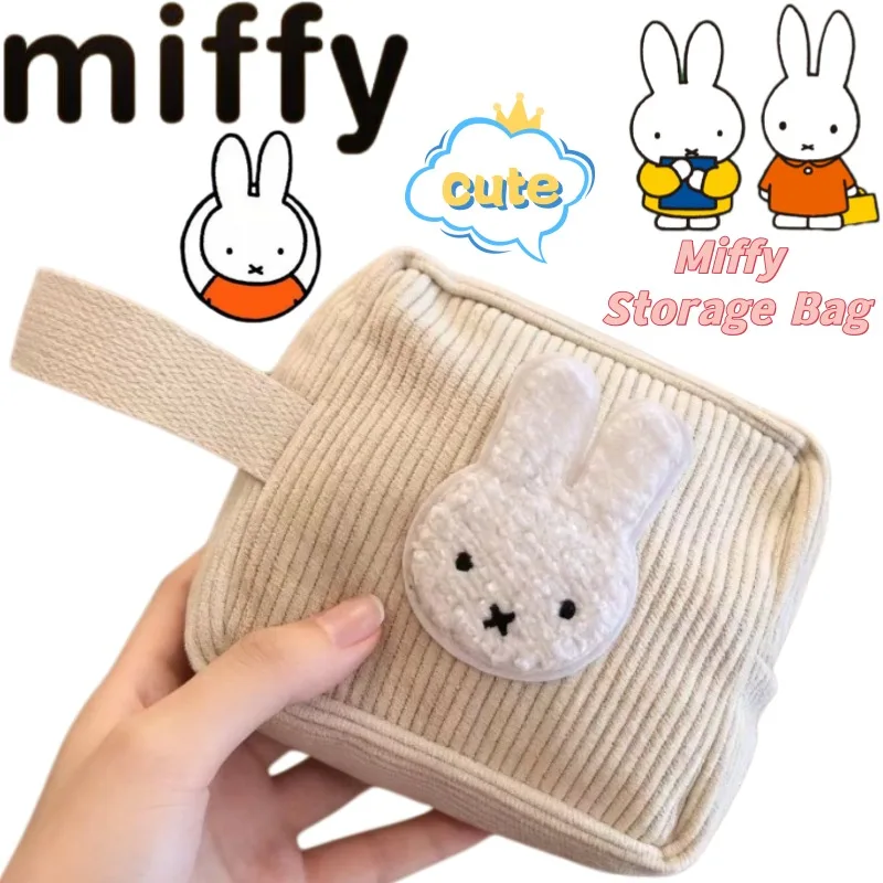

Miffy Cosmetic Bag High Color Value Cartoon Rabbit Print Large Capacity Portable Men's and Women's Student Storage Coin Purse