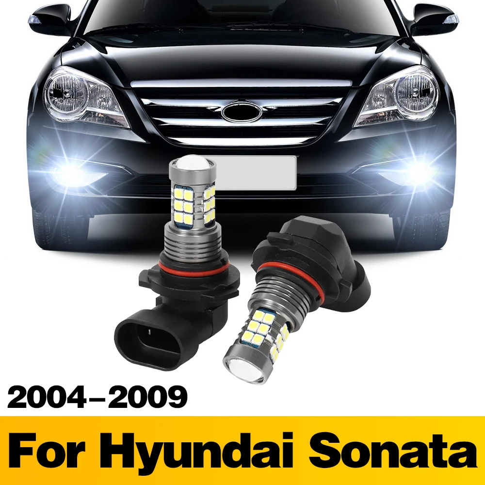 

2Pcs LED Lamp Car Front Fog Light Accessories For HYUNDAI Sonata 2004 2005 2006 2007 2008 2009