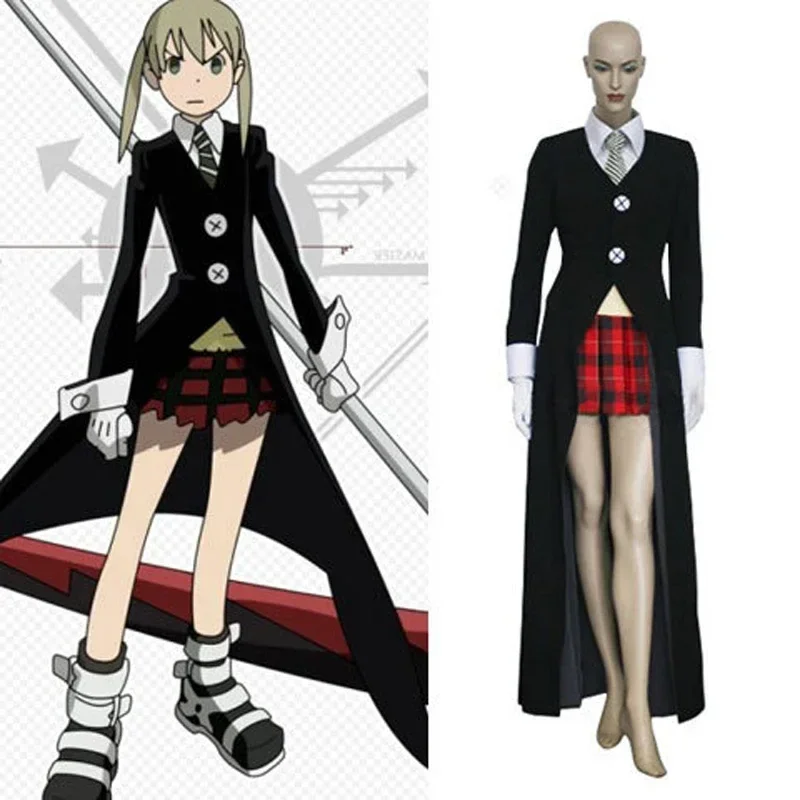 

Anime Soul Eater Maka Albarn Cosplay Uniform Suits Full Set Women Girls Fancy Party Halloween Costume Custom-made