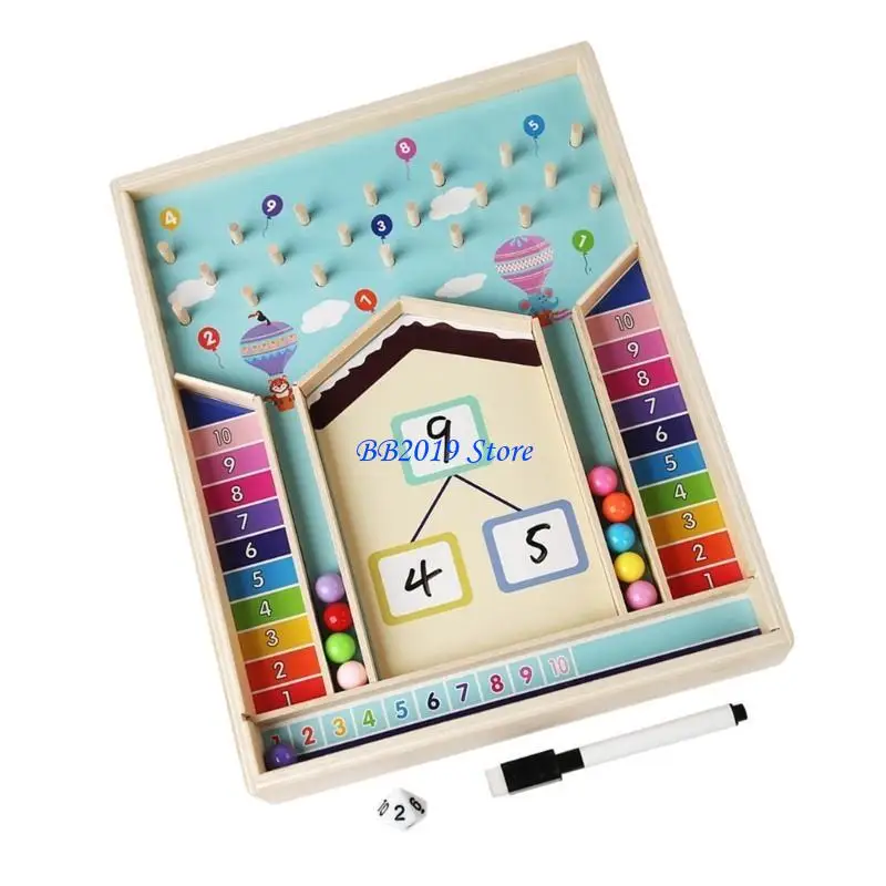 Q0KB Tay về Toán Toán Toy Đồ chơi Đồ chơi Đếm cho trẻ từ 3 đến 6 tuổi