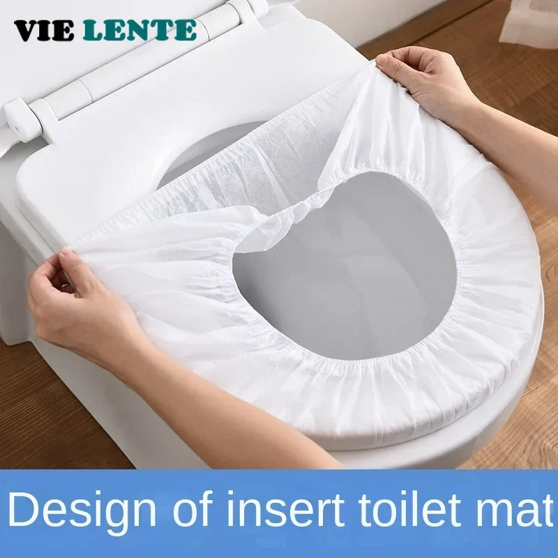 Disposable Bathroom Accessories Toilet Toilet SeatS Cover Seats Travel Stickers Portable Cushion Paper Maternal Non-woven Fabric