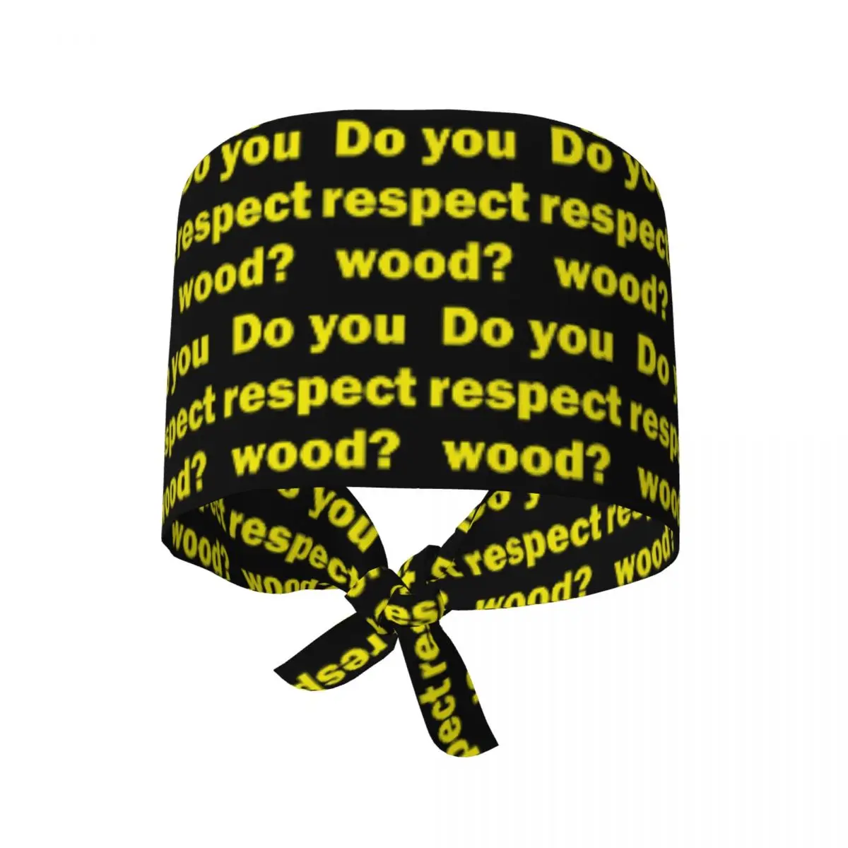 Do You Respect Wood Scrub Hat, Bonnet chirurgical unisexe réglable pour médecins et dentistes