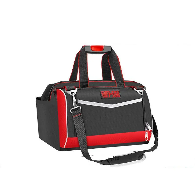 Waterproof Tool Bag with Pockets Handheld Toolkit Oxford Cloth Multifunctional Storage Handbag Electrician Tools Organizer