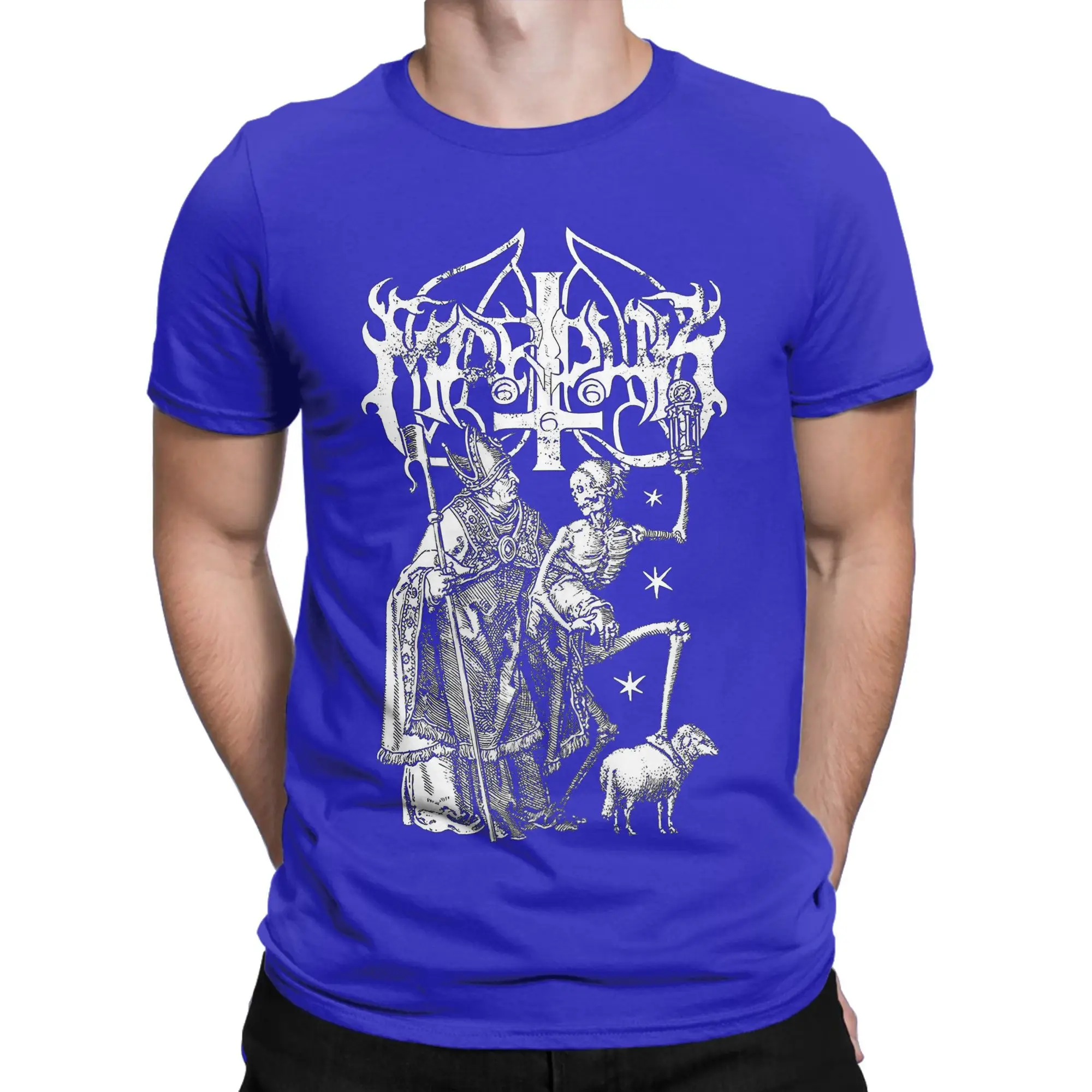 Marduk T-Shirts for Men Novelty Pure Cotton Tees Crew Neck Short