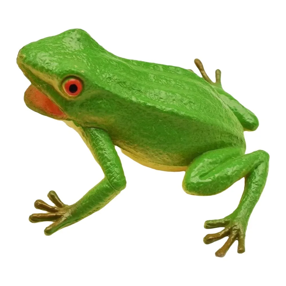Plastic Simulation Frog Lifelike Appearance Interactive Frog Model Realistic Texture Multiple Colors Frog Squeak