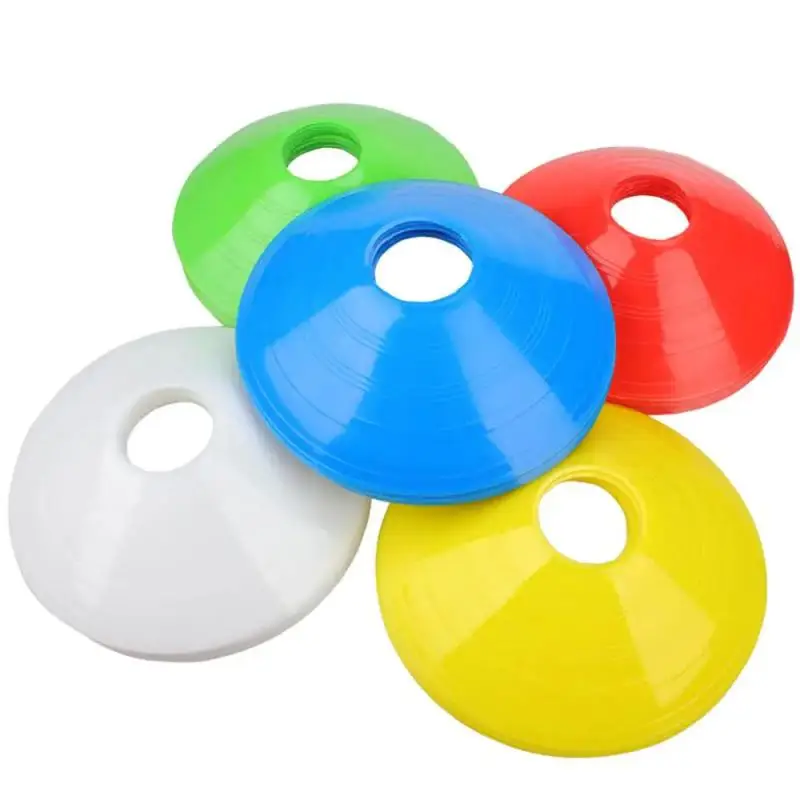 Pieces Football Training Disc Plastic Soccer Marking Coaching Cones Portable Sport Basketball Skateboard Training Beginners