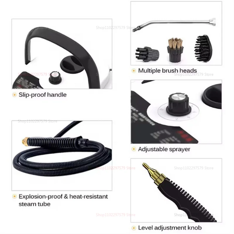 2025 Steam Cleaner High Temperature Disinfection for Kitchen Kitchen Range Hood Car Home Use 220V Multi-purpose Steam Cleaner