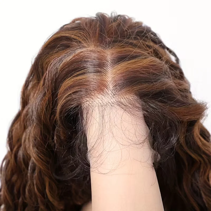 تسليط الضوء على أومبير 13x4 HD موجة عميقة الدانتيل الجبهة الباروكات شعر الإنسان العسل شعر مستعار أشقر شعر الإنسان 4/27 الدانتيل الباروكات الأمامية