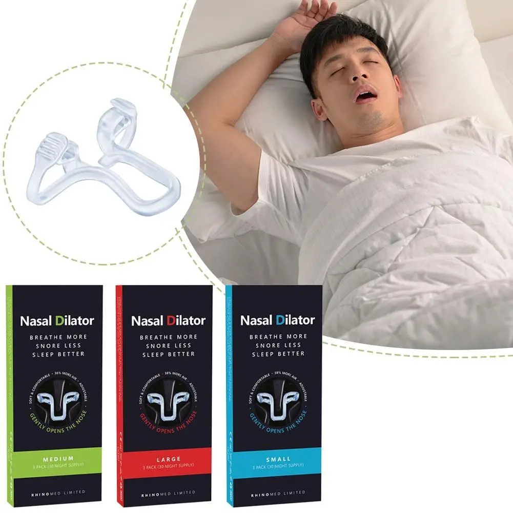 

Силиконовый зажим для носа против храпа, эластичный носовой расширитель для лучшего сна, улучшенный поток воздуха, путешествия, домашнее использование, комфорт, личный уход