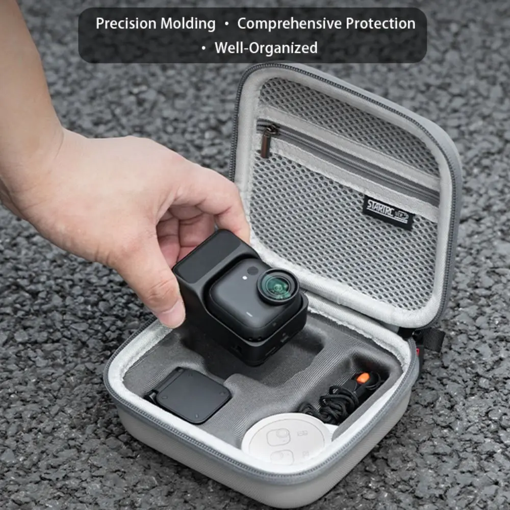 Portable Storage Bag Protective Shockproof Carrying Case Anti-Scratch Dustproof Mini Body Handbag for Insta360 Go Ultra