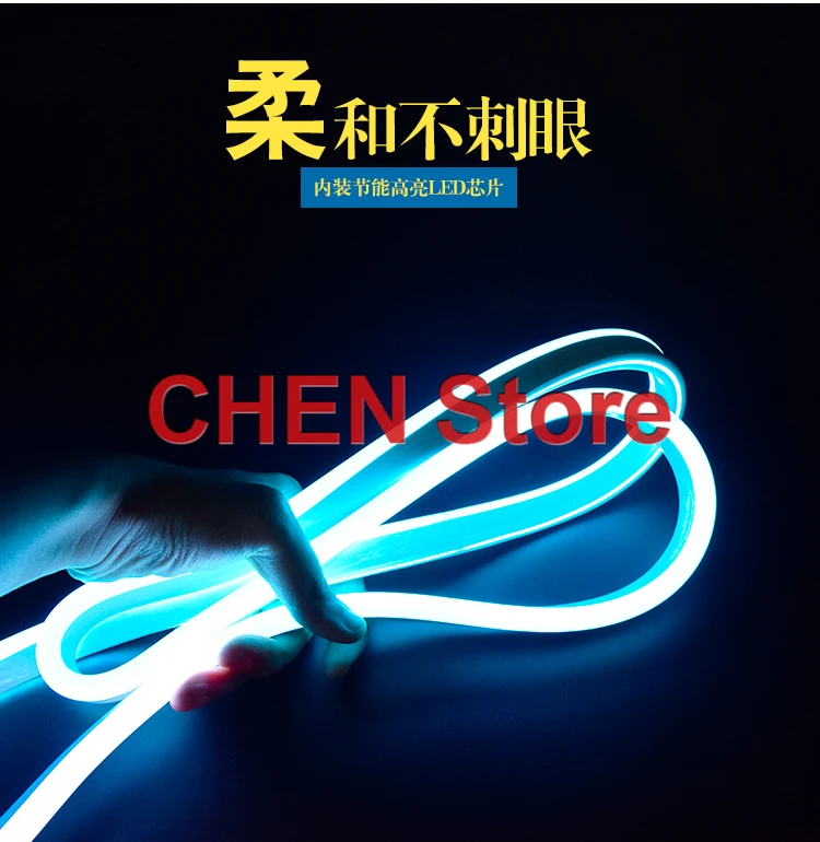 LED Neon Light With Outdoor Waterproof Colorful Color Changing Living Room Ceiling Flexible Outdoor Advertising Lighting Strip