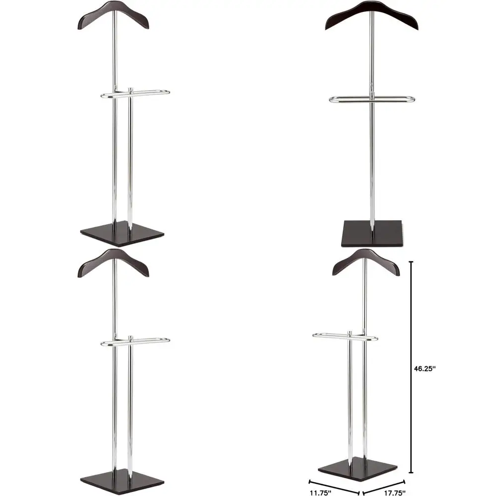 

Стильная деревянно-металлическая вешалка для мужских костюмов, пальто и брюк