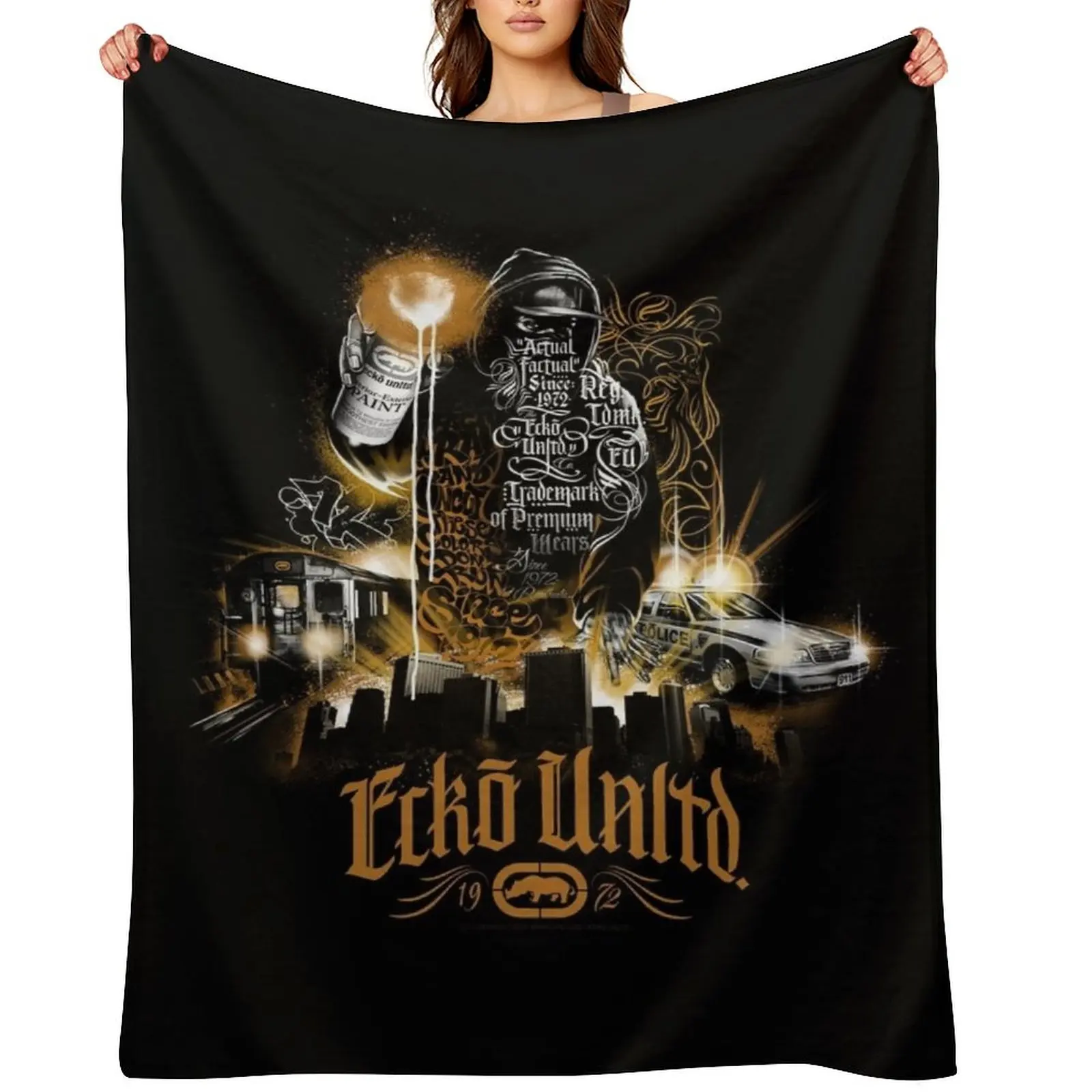 

Ecko Unltd Throw Blanket Bed for winter Weighted For Decorative Sofa Blankets
