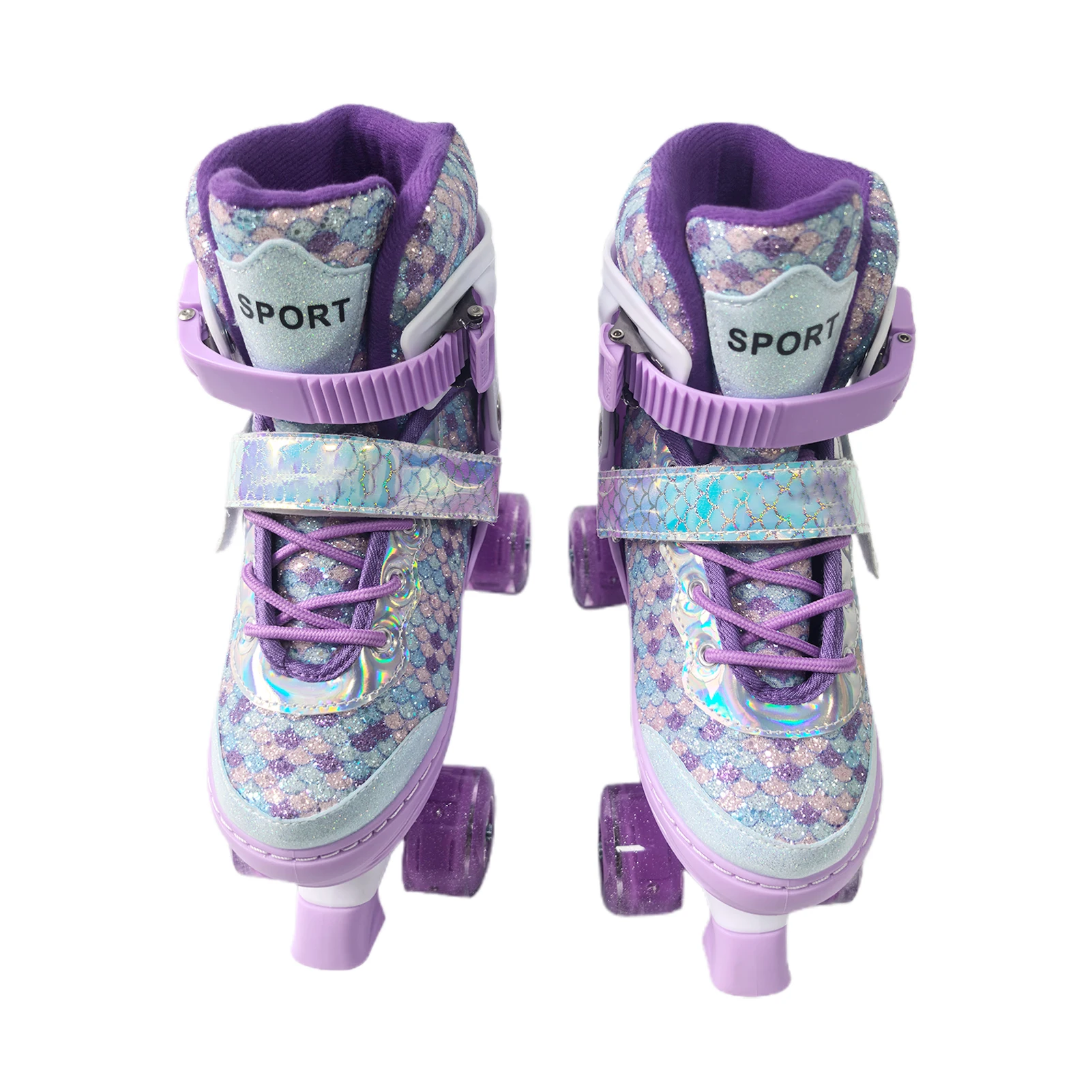 Kinder-Rollschuhe Verstellbar mit Blinkenden Rädern ABEC-Lager Dreifachschutz für Drinnen und Draußen Anpassbare Rollschuhe – Detail 3