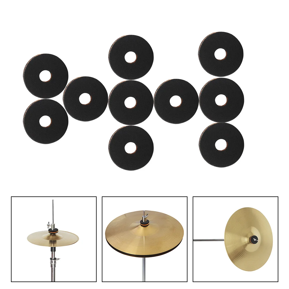 

10pcs Cymbal Felt Drum Set Cushions Protection For Cymbals Small Drum Cymbal Pads Drumming Accessories Instrument Pads