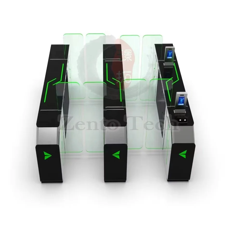 Airport Self-Service Passport Scanning  Automated Control Passenger Identity Verification Double Checking System Turnstile Gate