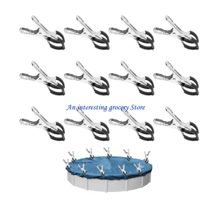 

652D 10 шт. Ветрозащитный зажим для накрытия бассейна с пластиковыми ручками Быстрая установка