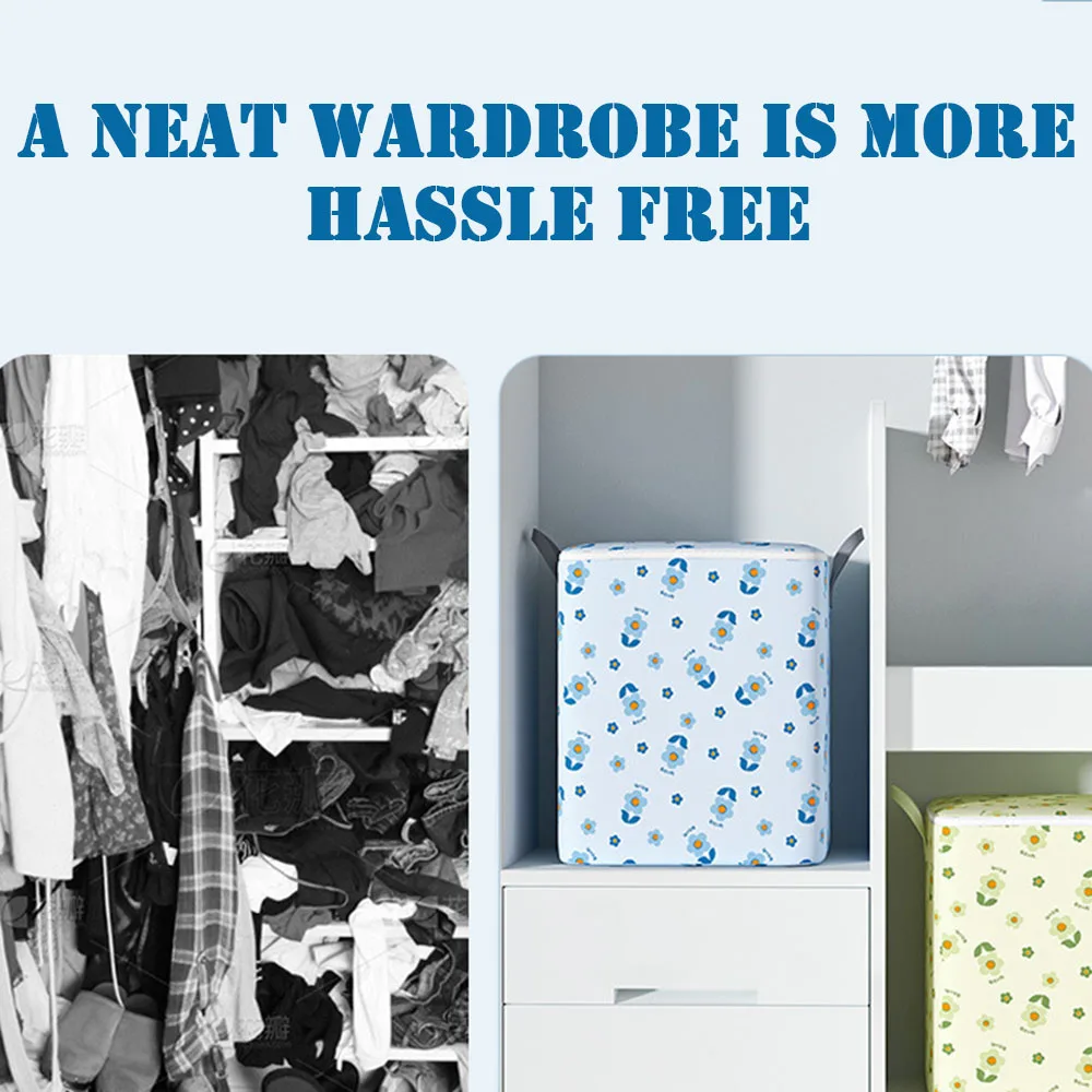 Quilt Storage Bag With Handle Stackable Anti-mould Quilts Finishing Bag For Shoe Storage