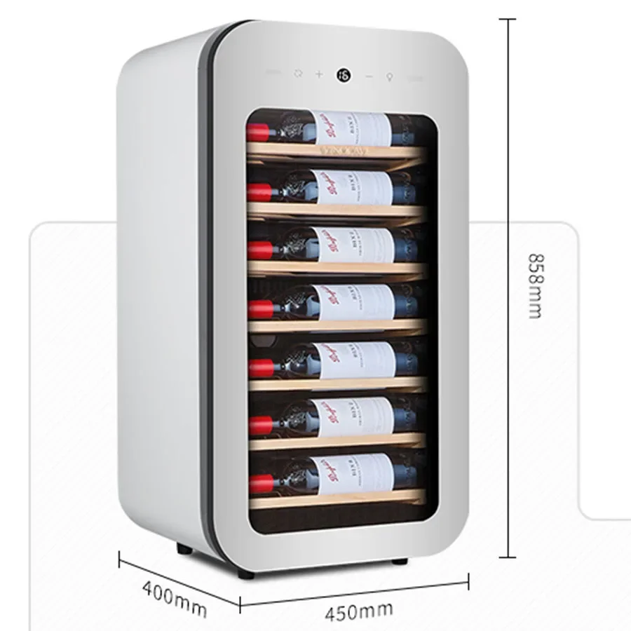 Modern Wine Cabinet White Clear Glass Small Miniature Home Corner Cooler Fridge Wine Rack Wood Mueble Vino Restaurant Furniture