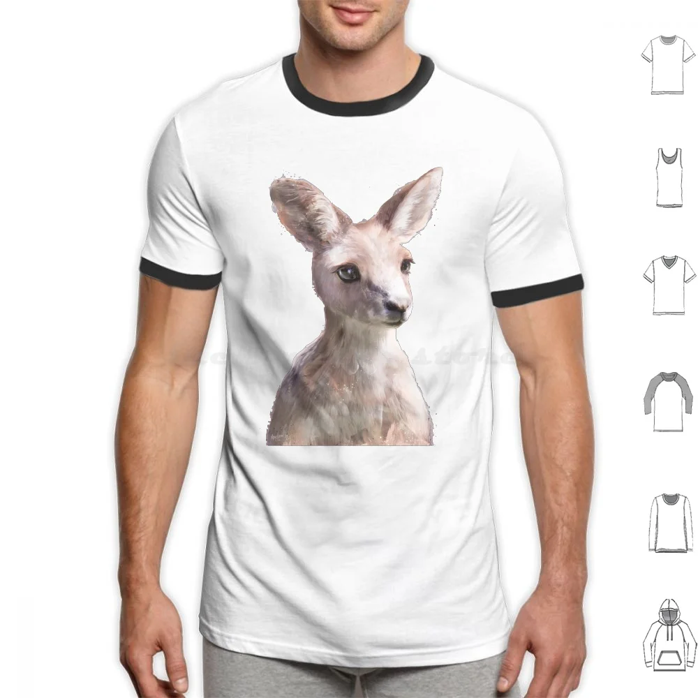 Little Kangaroo T Shirt Cotton Men Women Diy Print Kangaroo Joey Baby Wildlife Wild Fauna Animals Animal Australia Australian