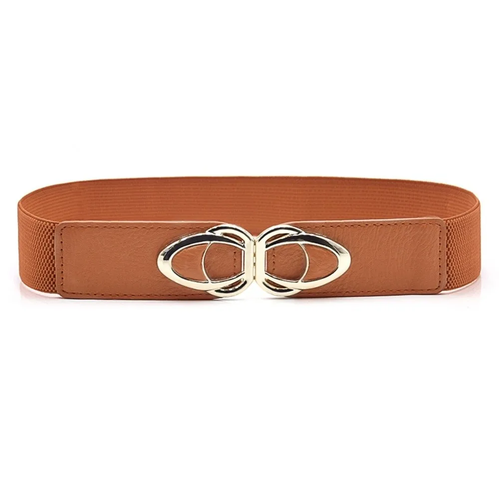 

Модные эластичные широкие ремни с металлической пряжкой, однотонный пояс для платья, удобный пояс, корсет, аксессуары для пальто