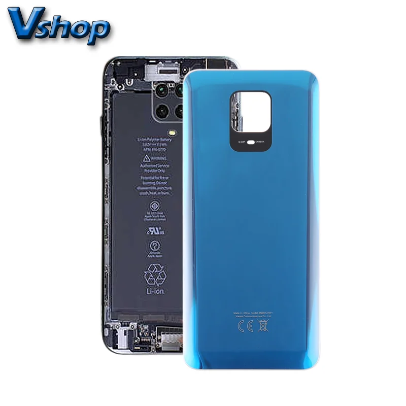 

For Xiaomi Redmi Note 9 Pro India Glass Battery Back Cover Mobile Phone Replacement Parts
