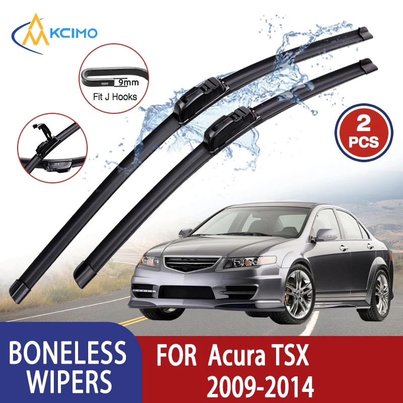 

Kcimo для Acura TSX 2009-2014Смобильный дворник U-типа Мягкий резиновый стеклоочиститель без костей HD Тихий прочный автомобильный дворник 20 "+ 20"