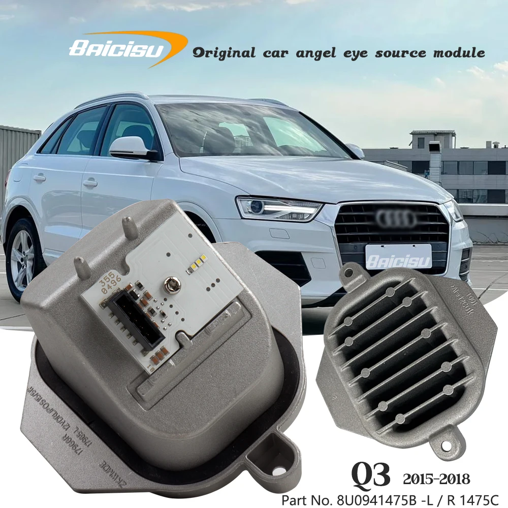 New Right & Left 8U0941475B DRL Daylight modules 8U LED Control Unit 8U0941475C Headlight Controller For 2015-2018 AUD I Q3