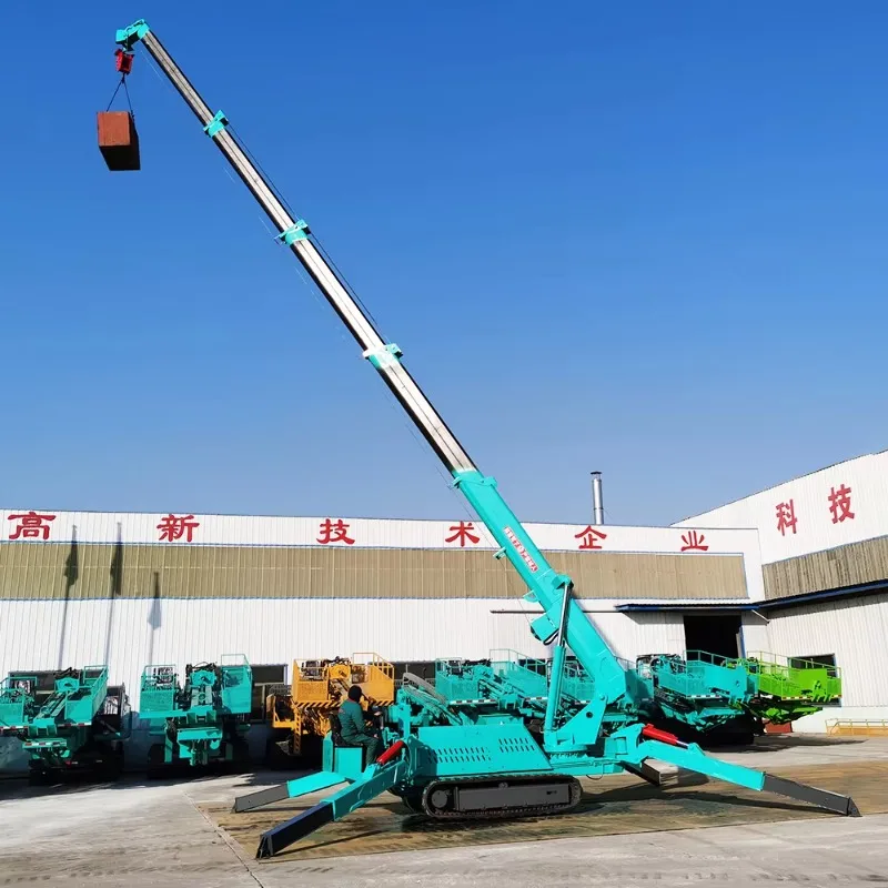 【2026】 China Electric Hydraulic Folding Mini Spider Cranes 3 Ton 5 Ton Price With CE